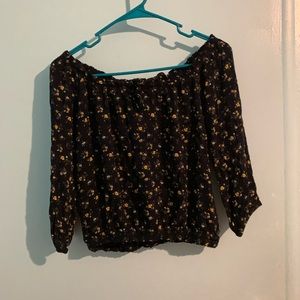 floral off the shoulder top